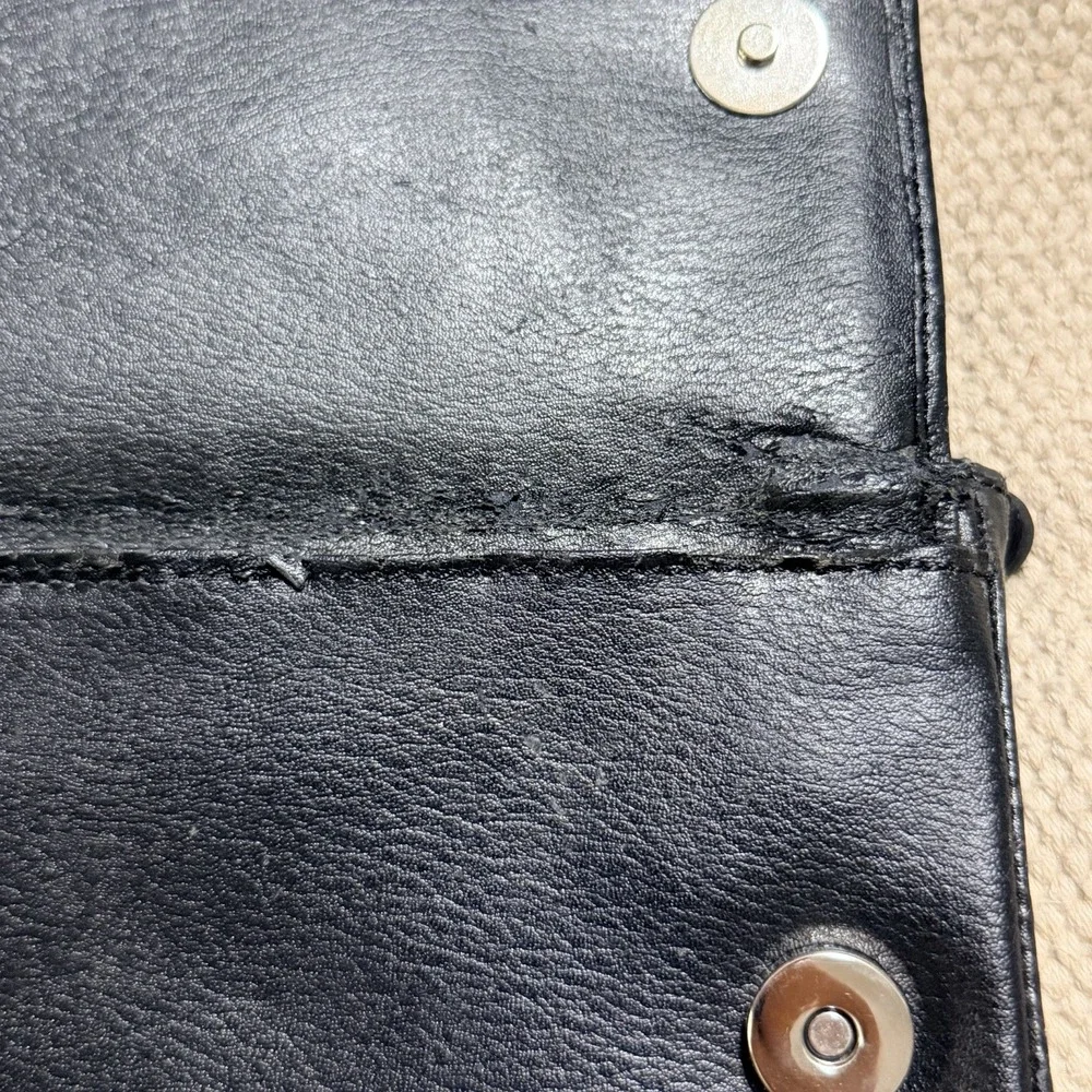 Harley Davidson, Genuine Leather Belt Clip Hip Bag, Black